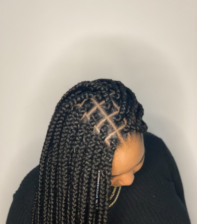 Medium Box Braids for stitchednslick